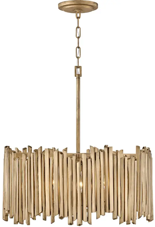 HINKLEY 30025 5 Light 24 Inch Burnished Gold Chandelier Ceiling Light product