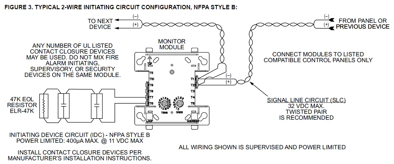 Mircom MIX-M500MAP Monitor Module 3