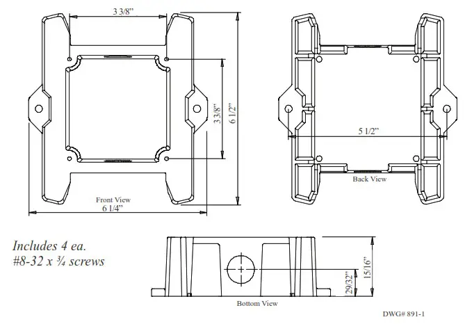 POTTER Fire Alarm Mounting Accessories - overview 3