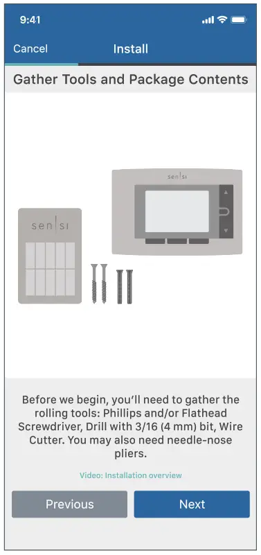 Sensi Smart Thermostat -- Gather Tools