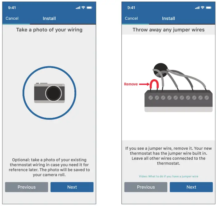 Sensi Smart Thermostat -- hotograph Your Wiring