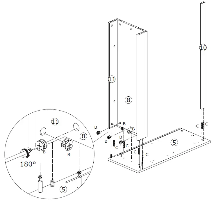 FUFU GAGA LJY-JH0319-01 5 tier Freestanding Utility Storage Cabinet 11