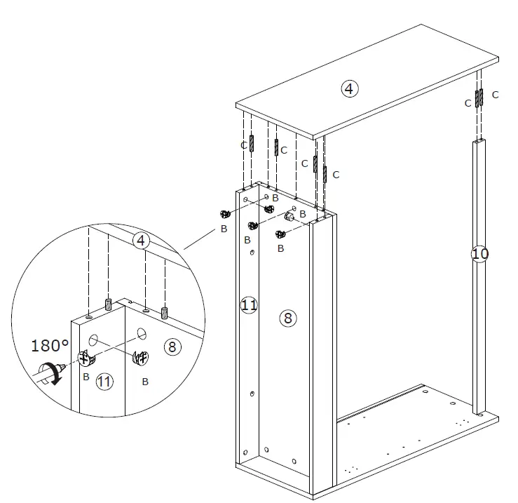 FUFU GAGA LJY-JH0319-01 5 tier Freestanding Utility Storage Cabinet 13