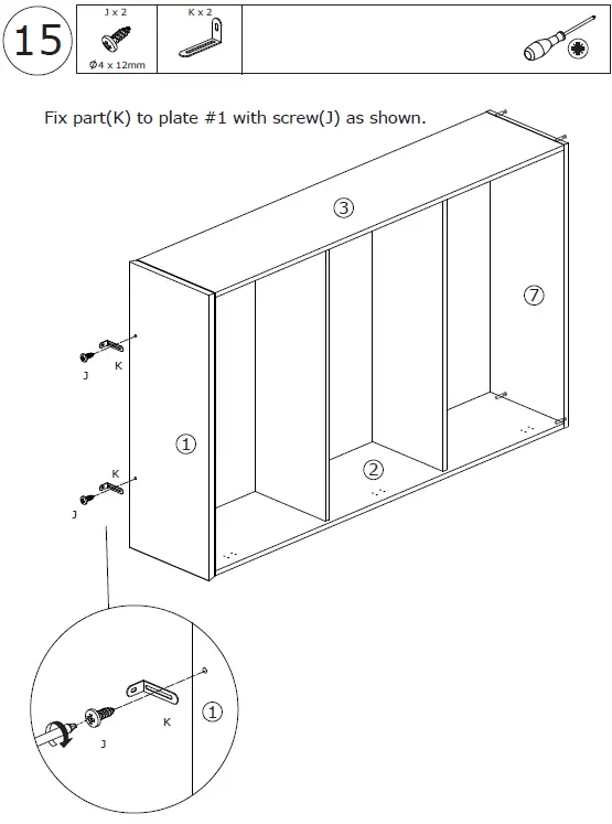 FUFU GAGA LJY-JH0319-01 5 tier Freestanding Utility Storage Cabinet 23