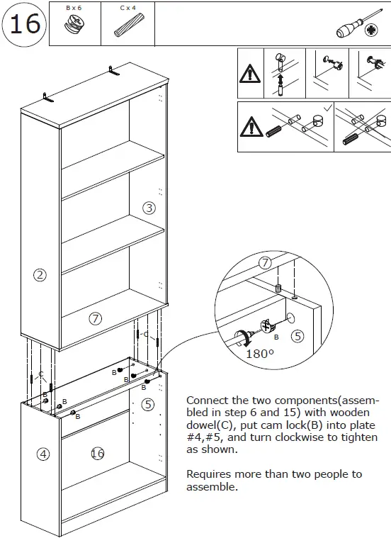 FUFU GAGA LJY-JH0319-01 5 tier Freestanding Utility Storage Cabinet 24