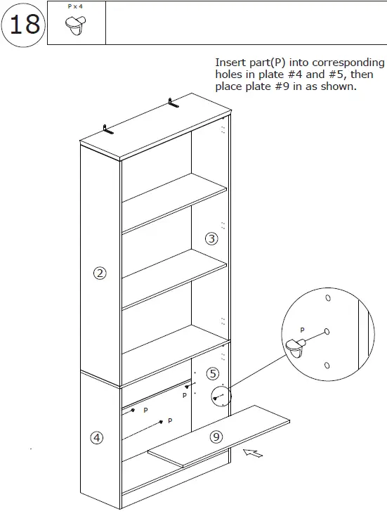 FUFU GAGA LJY-JH0319-01 5 tier Freestanding Utility Storage Cabinet 26