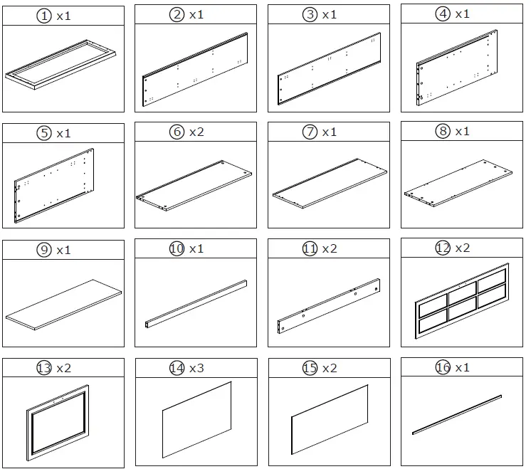 FUFU GAGA LJY-JH0319-01 5 tier Freestanding Utility Storage Cabinet 5
