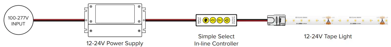 AMERICAN LIGHTING SIMPLE SELECT SERIES 12V 24V In line Controller - SIMPLE SELECT