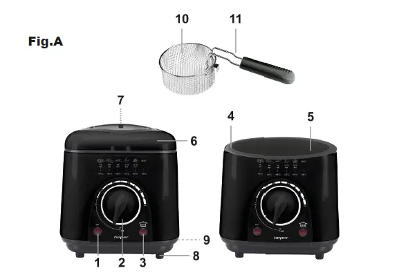 beper-P101FRI100-Electric-Deep Fryer-1