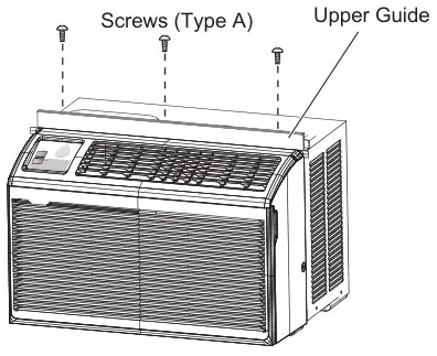 LG Air Conditioner - Align holes