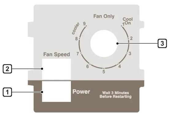LG Air Conditioner - Control Panel