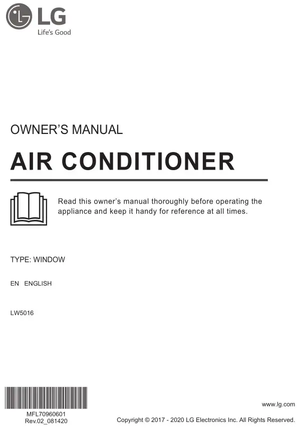 LG Air Conditioner Owner's Manual