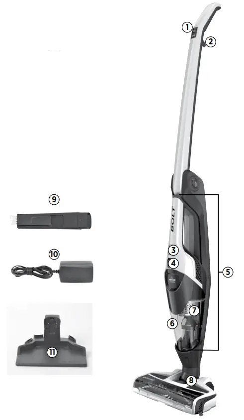 Bissell 1313 1315 Series Bolt Ion 2-in-1 Cordless - Product View