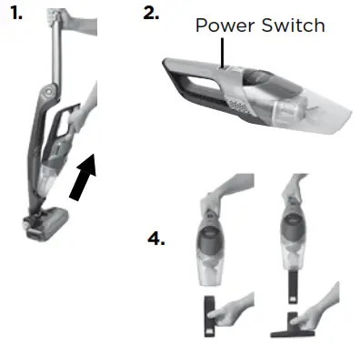 Bissell 1313 1315 Series Bolt Ion 2-in-1 Cordless - removable hand vacuum