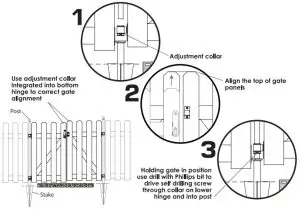 YARDLINK Cedar No Dig Fencing-Fencing