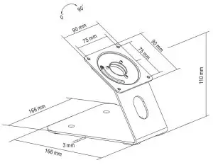 DELTACO ARM-0515 Table Mobile Holder- Mobile Holder