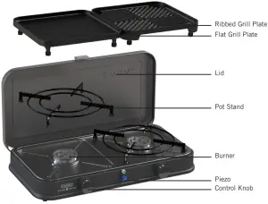 CADAC 202P1 2 Cook 2 Pro Deluxe QR - Product Code 1