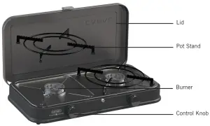 CADAC 202P1 2 Cook 2 Pro Deluxe QR - Product Code 2