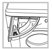 saco WDHG 7148 Hotpoint BI Washer Dryer- Detergent dispenser