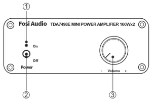 FOSI AUDIO TDA7498E Mini Power Amplifier -Product Overview & Control