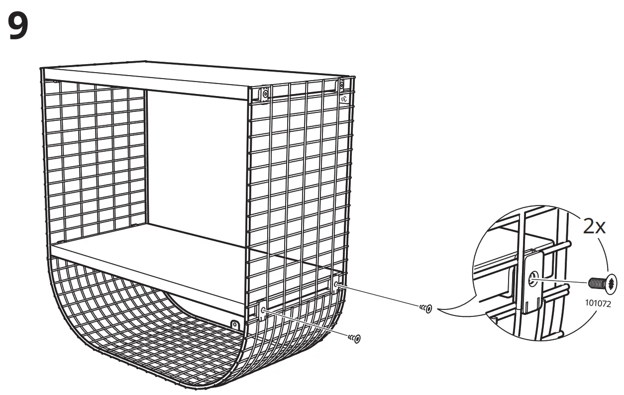 IKEA 80400075 SVENSHULT Wall Shelf with Storage - FIG 12