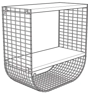 IKEA 80400075 SVENSHULT Wall Shelf with Storage
