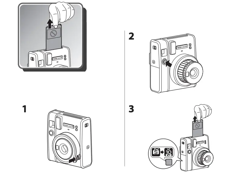 How to eject INSTAX Mini instant film cover