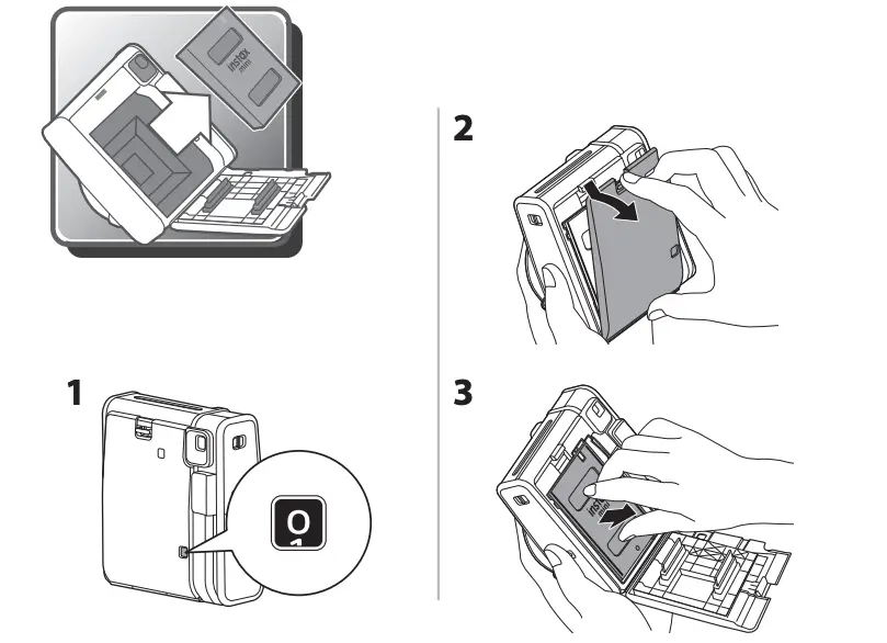How to remove INSTAX Mini instant film case