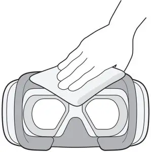 Cleaning the headset