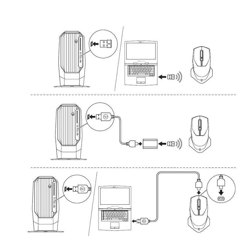 DELL AW610M Alienware Wired-Wireless Mouse 610M fig5