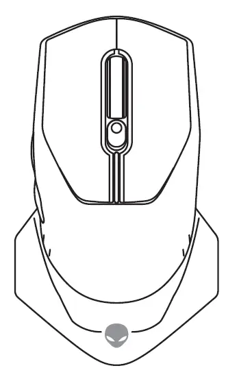 DELL AW610M Alienware Wired-Wireless Mouse 610M image