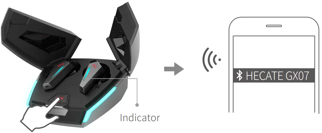 EDIFIER Hecate G 07 True Wireless Gaming Earbuds with Noise Cancellation-Bluetooth connection