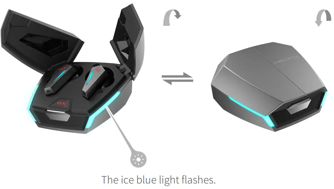 EDIFIER Hecate G 07 True Wireless Gaming Earbuds with Noise Cancellation-Power on