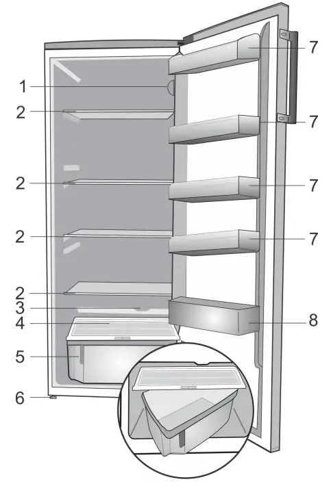 beko RSSA290M33XBN Refrigerator - fig