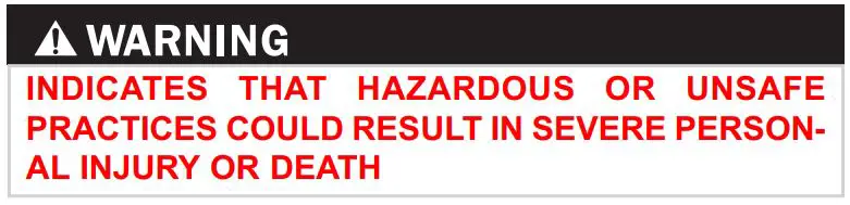SubZero UC-15I 15 Inch Undercounter Ice Machine Instructions - warning