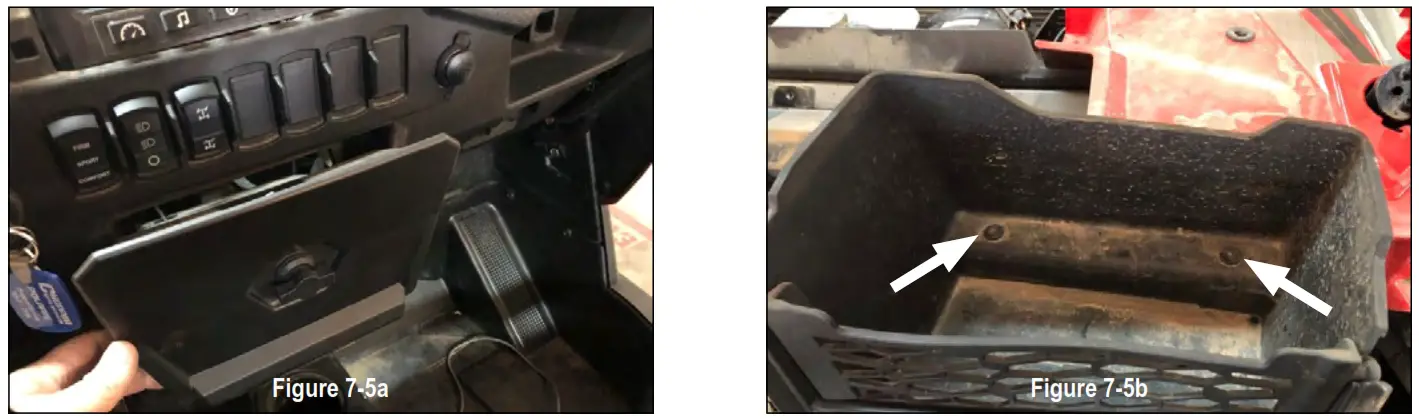 MB QUART 10” Subwoofer 400 Watt- STEP 5 – REMOVE LOWER POCKET AND PASSENGER SIDE CUBBY