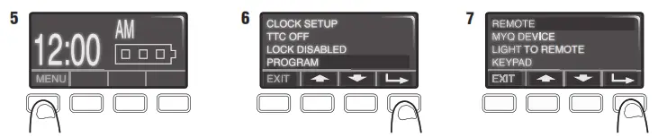 CHAMBERLAIN 950EV 1 Button Remote Control - botton6