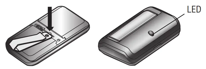 CHAMBERLAIN 950EV 1 Button Remote Control - led