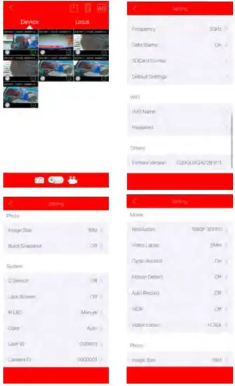 BOBLOV D1 Mini Body Camera - Interface