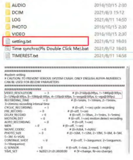 BOBLOV D1 Mini Body Camera - settina txt 1