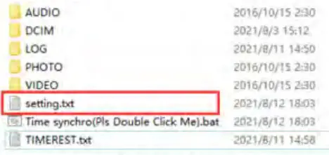 BOBLOV D1 Mini Body Camera - settina txt