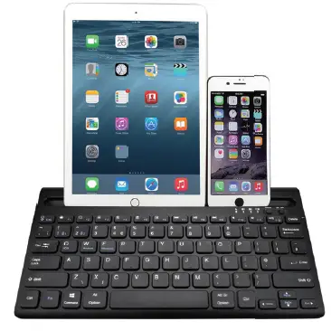 Digital Gadgets 2-in-1 Air HQ Bluetooth Keyboard iPad Stand Apple or Android pro