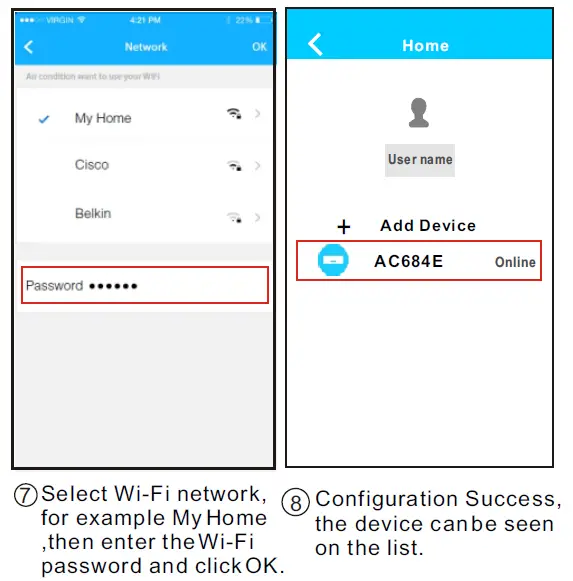 configuration for iPhone