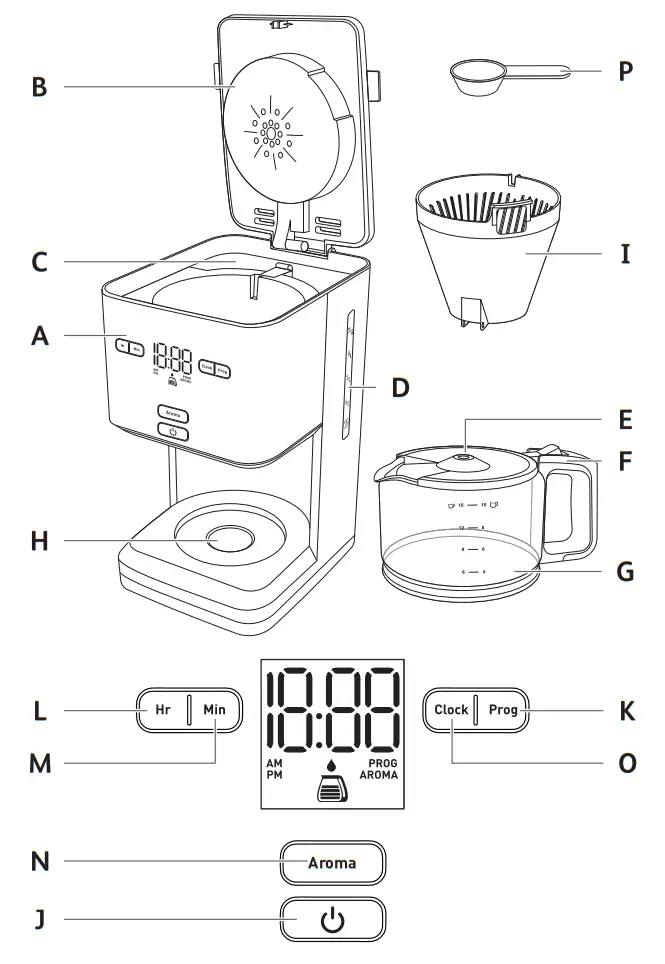Tefal CM600840 Filter Coffee Machine - fig1