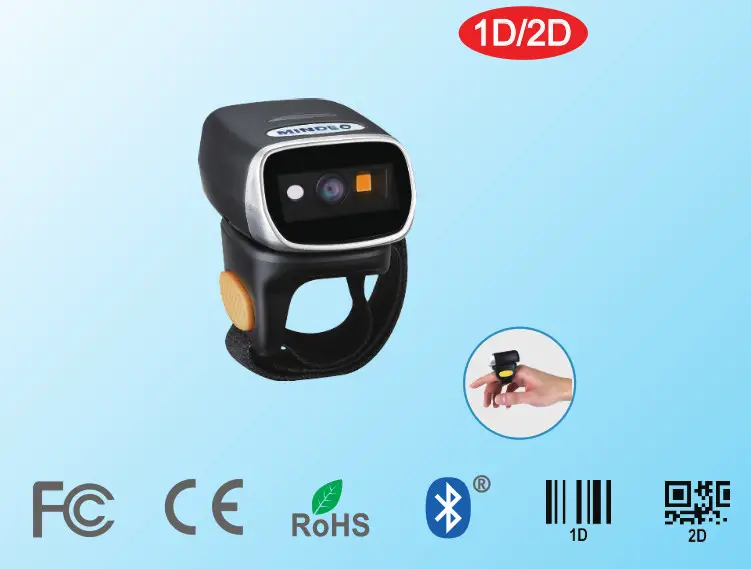 MINDEO Bluetooth Ring Scanner