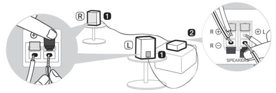 LG SPQ8 S Wireless Rear Speakers Kit - Automatic connection