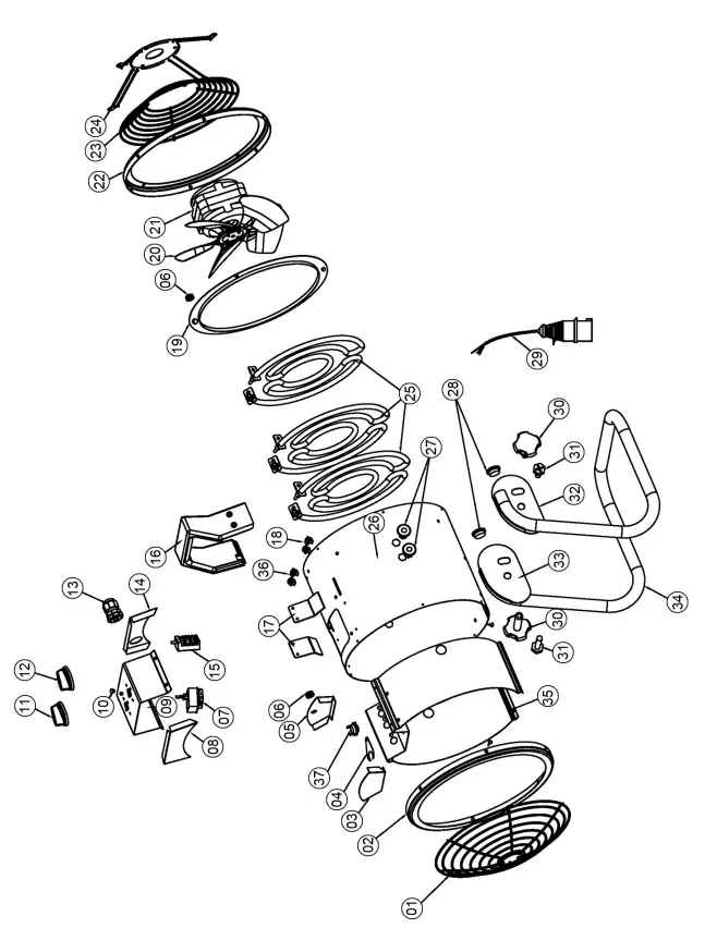 Clarke-Devil-7005-5kW-Electric-Fan-Heater-4