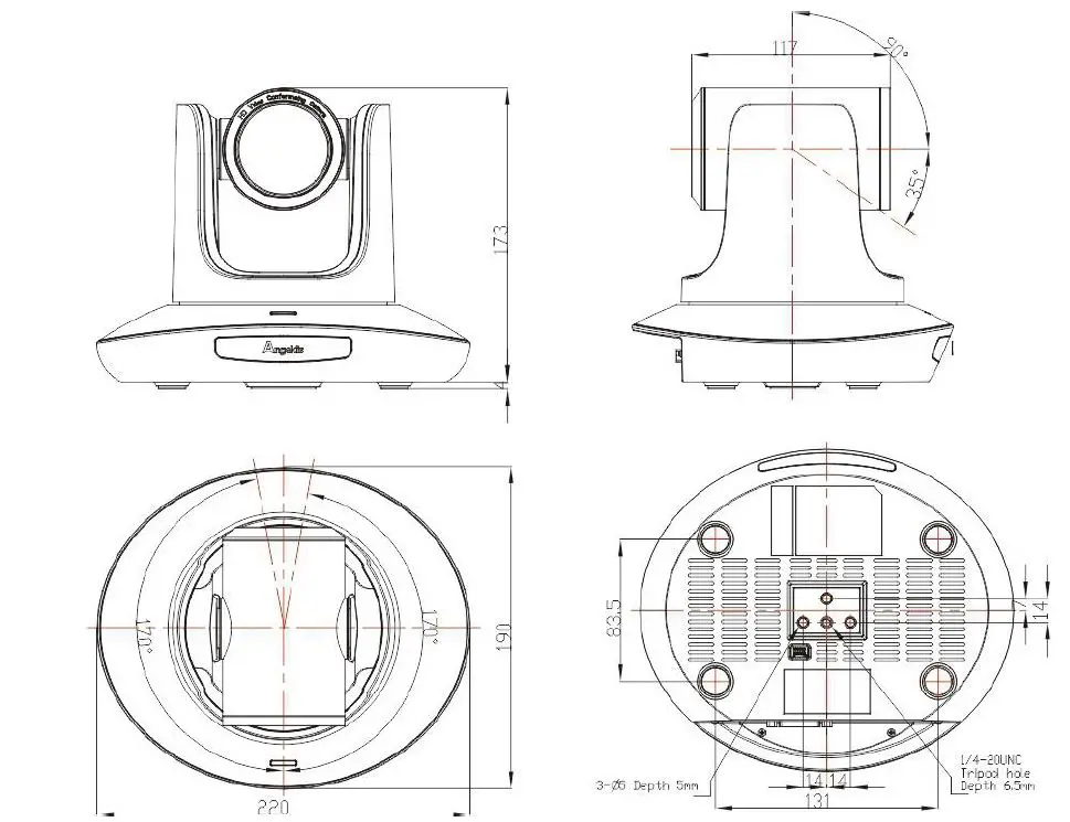 Angekis-U2-12FHD3-Saber-U2 -PTZ-Camera-FIG3