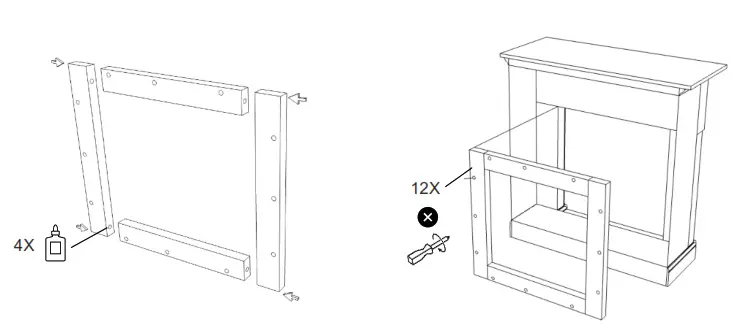 XARALYN Lucius Electric Fireplace - fig1.