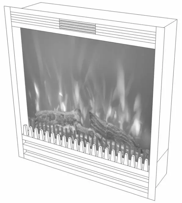 XARALYN Lucius Electric Fireplace